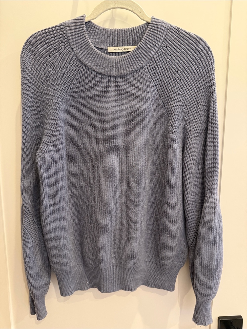 Stitches & Stripes Women's Crewneck Sweater in Dusty Blue